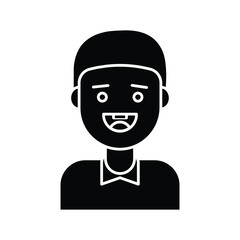 Male avatar Vector icon which is suitable for commercial work and easily modify or edit it

