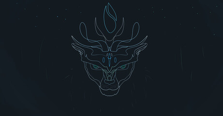 black panther and the stars at night wallpaper