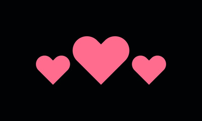 Heart loveicon abstract monogram vector logo template