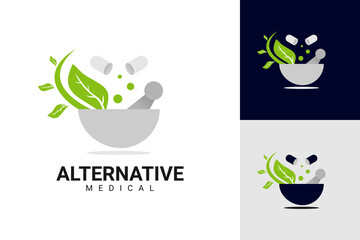Illustration Vector Graphic of Alternative Medical Logo. Perfect to use for Health Sector Company