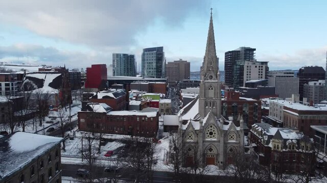 Halifax, Nova Scotia- St. Mary's Basilica in Winter