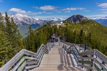Sulphur Mountain top is visited by thousands of tourists every year. © Pavel