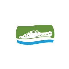 crocodile vector icon illustration design template