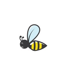 Bee vector icon illustration design concept