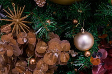 ornaments on the Christmas tree. suitable for new year theme
