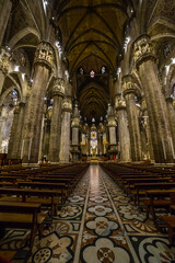 Fototapeta na wymiar Interior of the Duomo