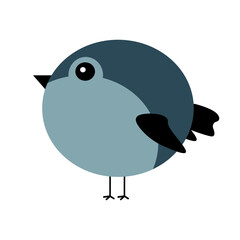 Bird cartoon vector color isolated