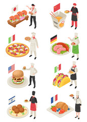 Traditional World Cuisine Isometric Set