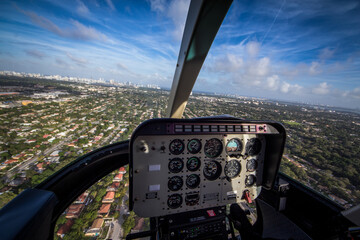 Obraz premium Miami from a helicopter