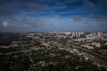 Miami from a helicopter
