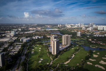 Miami from a helicopter