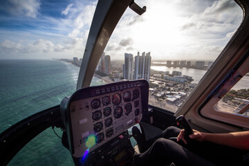 Miami from a helicopter