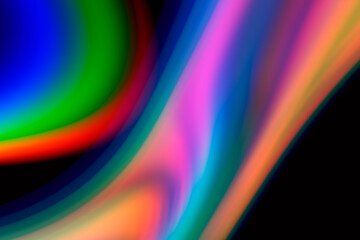 Abstract rainbow blurred bright light prism.