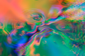 Fototapeta na wymiar Abstract rainbow blurred bright light prism.