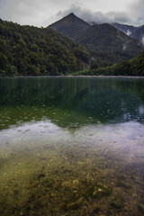 Peaceful mountain view with lake, Austria