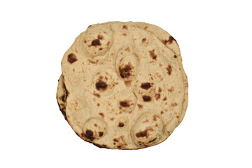 Flatbread Isolated on White Background with Clipping Path