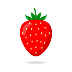 Strawberries illustration. Food concept isolated vector