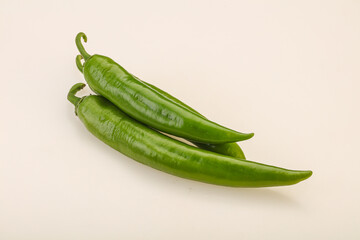 Ripe tasty spicy green pepper
