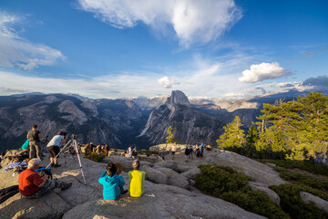 Halfdome from Glacier point, Yosemite national park, California