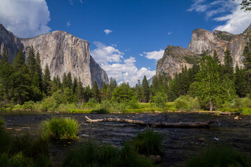 Yosemite National Park, Mountains and Valley view