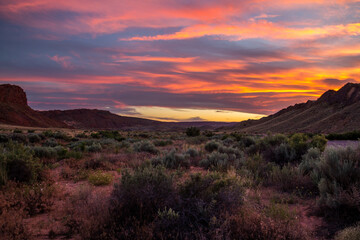 Arches national park near Delicate arch