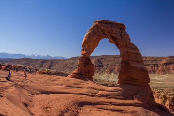 Delicate Arch, Arches National Park, Utah. Delicate Arch is the symbol of the State of Utah.