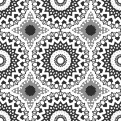 Monochrome kaleidoscope pattern