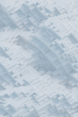 Abstract 3d rendering of Greeble 01