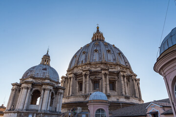 Fototapeta na wymiar Cupola of St. Peter's Basilica. Vatican city
