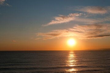 Obraz premium seascape on the coast of Boccadasse in Genoa in Liguria