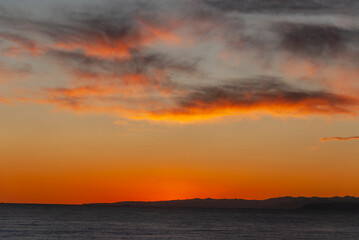 seascape on the coast of Boccadasse in Genoa in Liguria