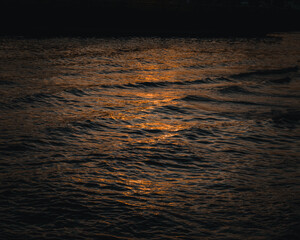 sunset over sea 