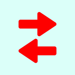 Red arrow icon vector EPS- 10