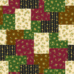Seamless continuous pattern with floral pattern,