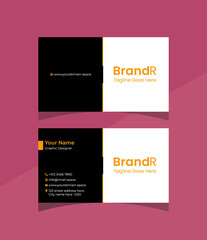  Clean Business Card, Unique, Creative, modern business card, Visiting Card and name card, simple clean template vector design, layout in rectangle size.