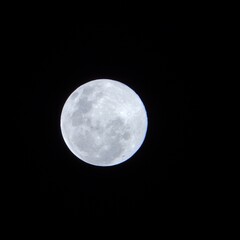 full moon over sky