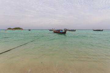 Sunset at Ko Lipe island in Thailand