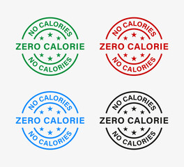 Zero calorie stamp no calories rubber stamp