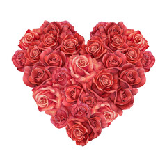 Watercolor heart wreath, red rose wreath, Burgundy rose flower border,wedding, bridal shower frame,Vintage roses frame.