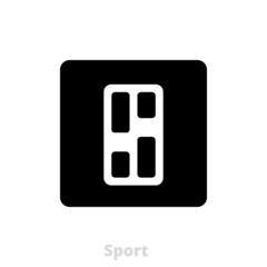 Black sport letter s logo icon