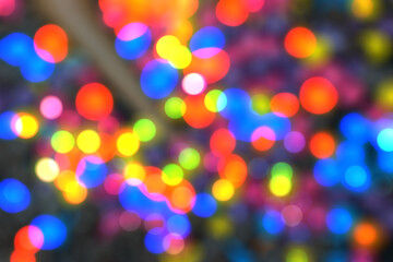 Efecto bokeh de colores