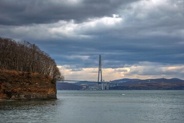 Obraz premium bridge over the river