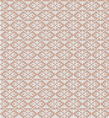 Abstract geometric pattern. Knitted seamless vector pattern