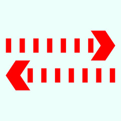 Red arrow icon vector EPS- 10