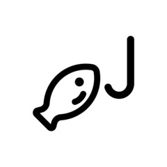 Trapped fish hunt icon