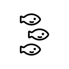 Fish swimming food icon