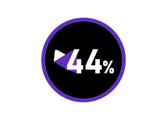 44% Round design vector, 44 percent images