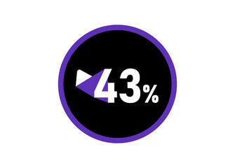 43% Round design vector, 43 percent images
