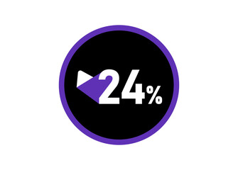 24% Round design vector, 24 percent images