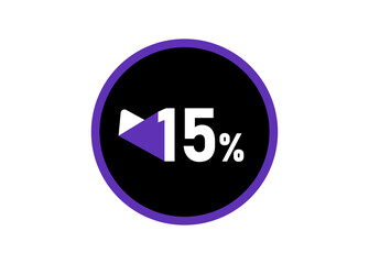 15% Round design vector, 15 percent images